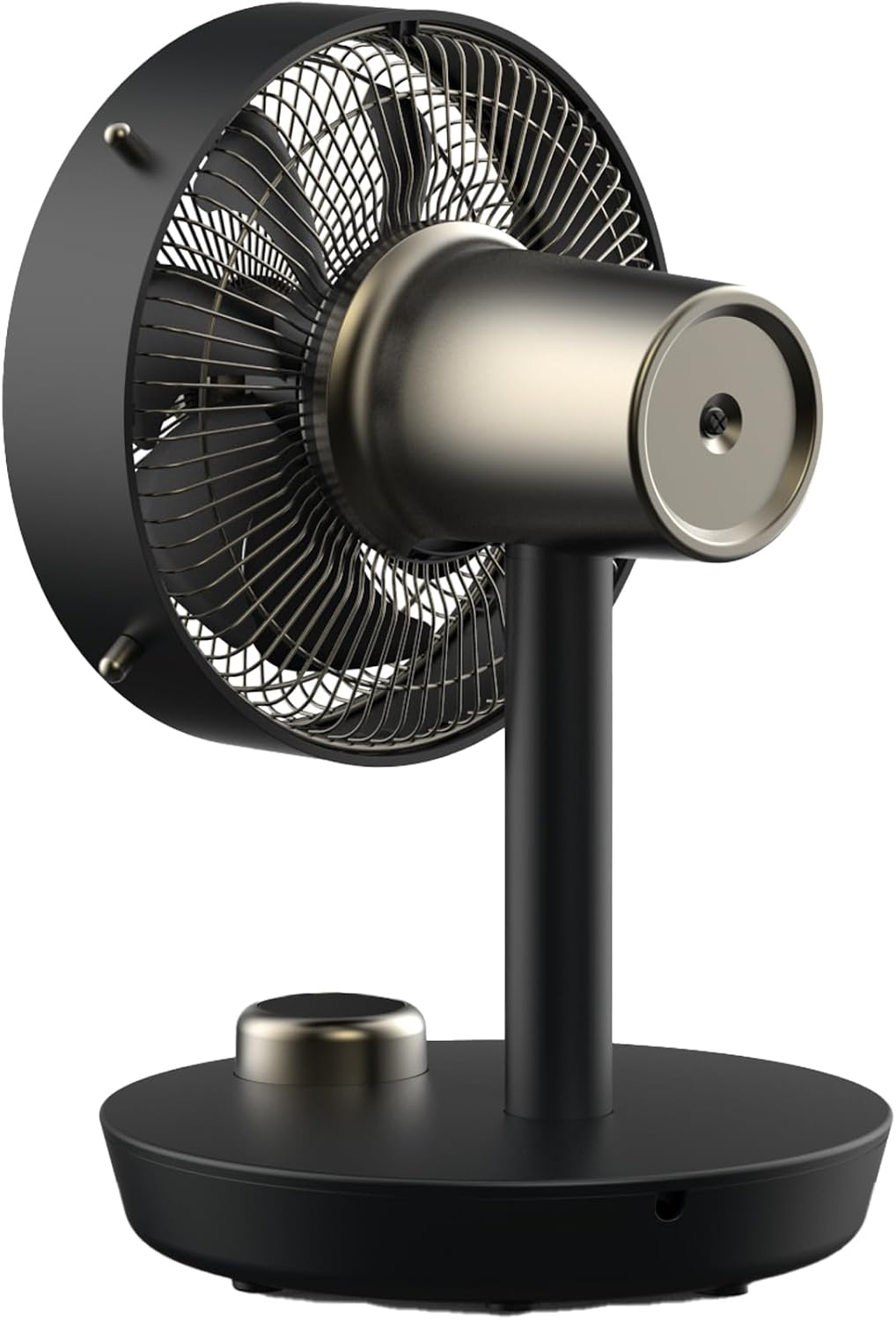 Premium Tischventilator, Ventilator leise aus Metall mit 12 Stufen, Digital-Display, 90° Oszillation
