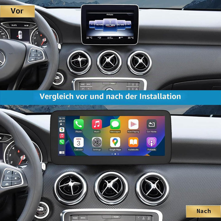 Autoradio 10,25 Zoll Touchscreen für 2016-2018 Mercedes Benz A GLA CLA Klasse W176 C117 X117 X156 mi