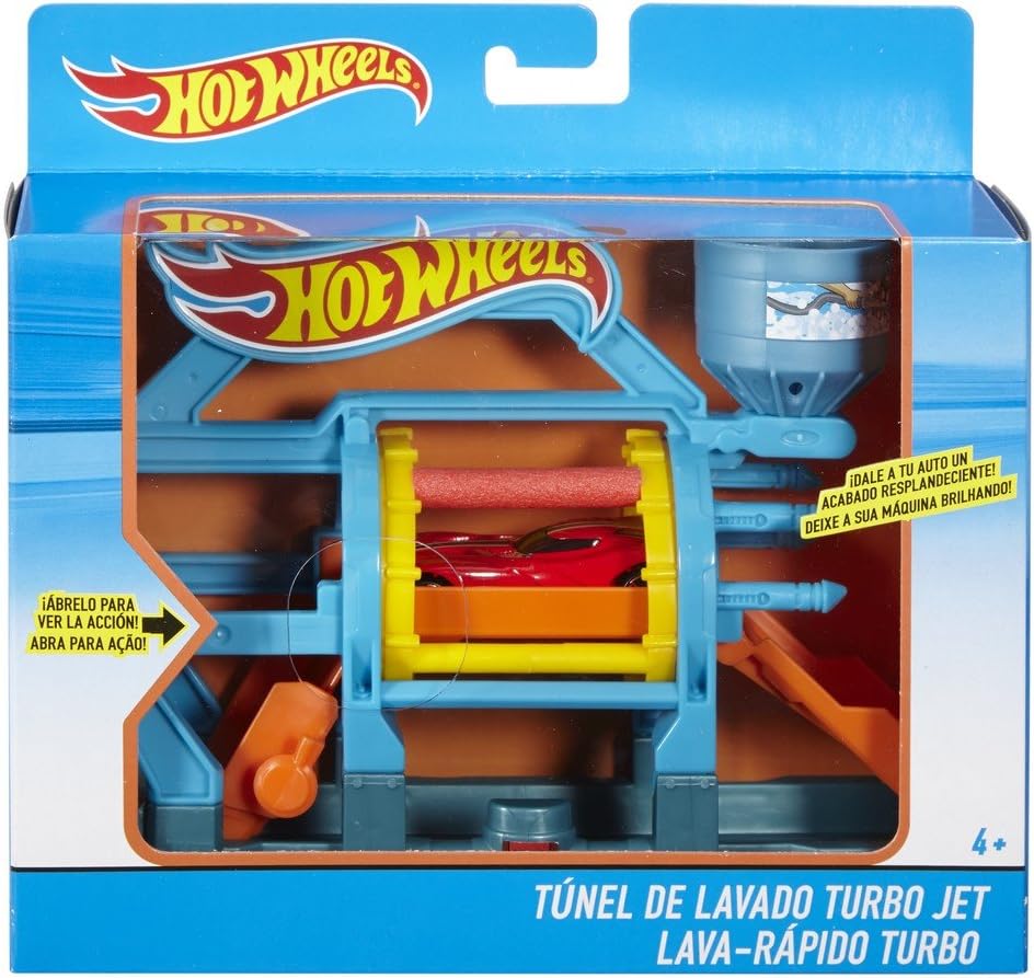 Hot Wheels Ausklappspielset Turbo-Waschanlage
