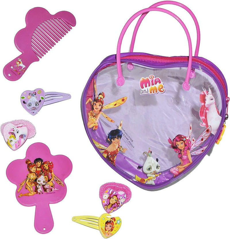 alles-meine.de GmbH 7 TLG. Set: Kinderschmuck - Mia and Me Beauty Set - Tasche - incl. Haarbürste -