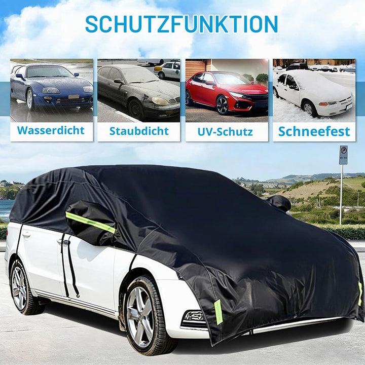 Halbgarage für Auto Windschutzscheibe Abdeckplane Winter Sommer Autoabdeckung wasserdicht Auto halbg