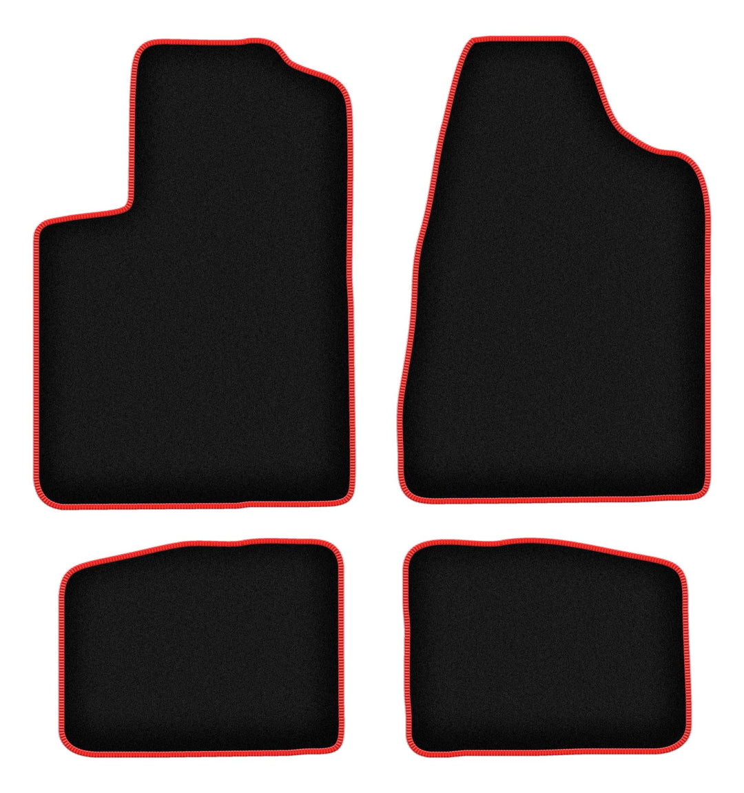 Velours Fussmatten 4-TLG Set passend für Chrysler Sebring II (2003-2007) | Qualität: LUX – Massgenau