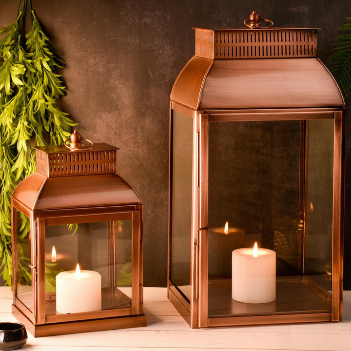 Marrakesch 2er Set Gartenlaterne Laterne 49cm & 34cm | Laternen für Draussen Smilia modern als Garte