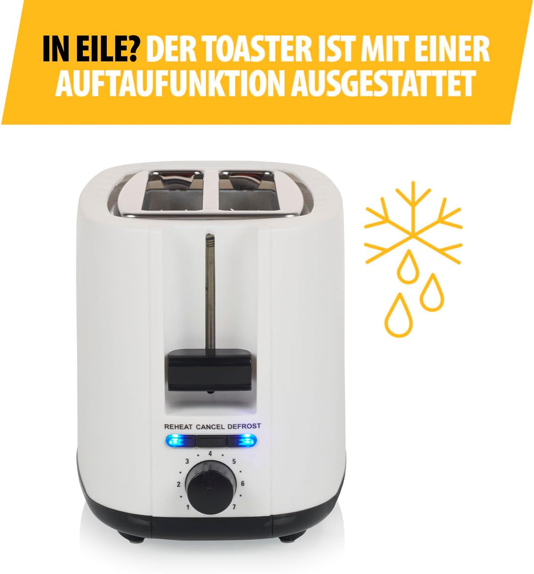Tristar Toaster, 2 Toastschlitze, 7 Bräunungsstufen, Brötchenaufsatz, Auftaufunktion, Liftfunktion,