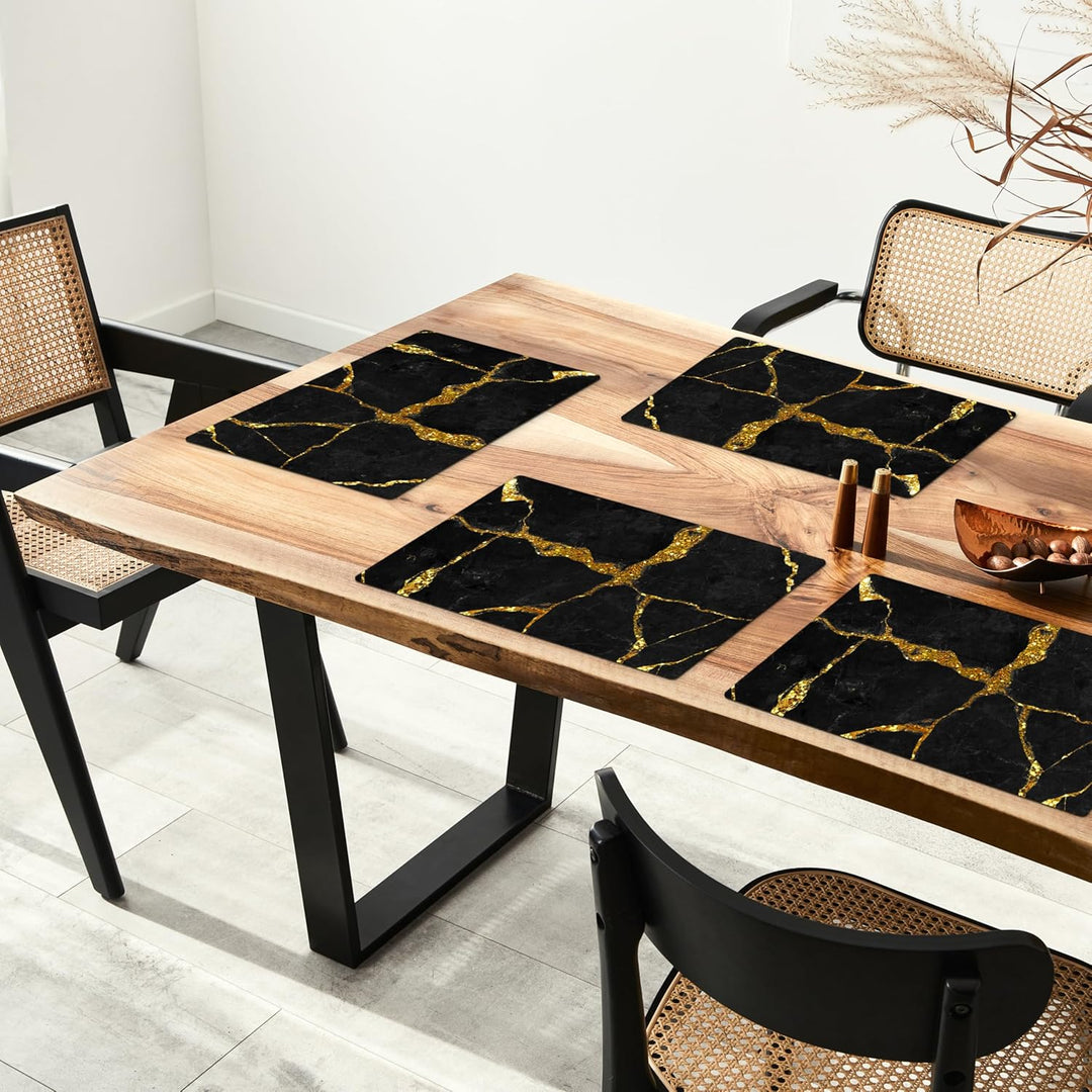 KitchenYeah© Platzsets Abwaschbar 6-Teilig 45x30 cm Tischsets Platzdeckchen Platzset Unterlage Tisch