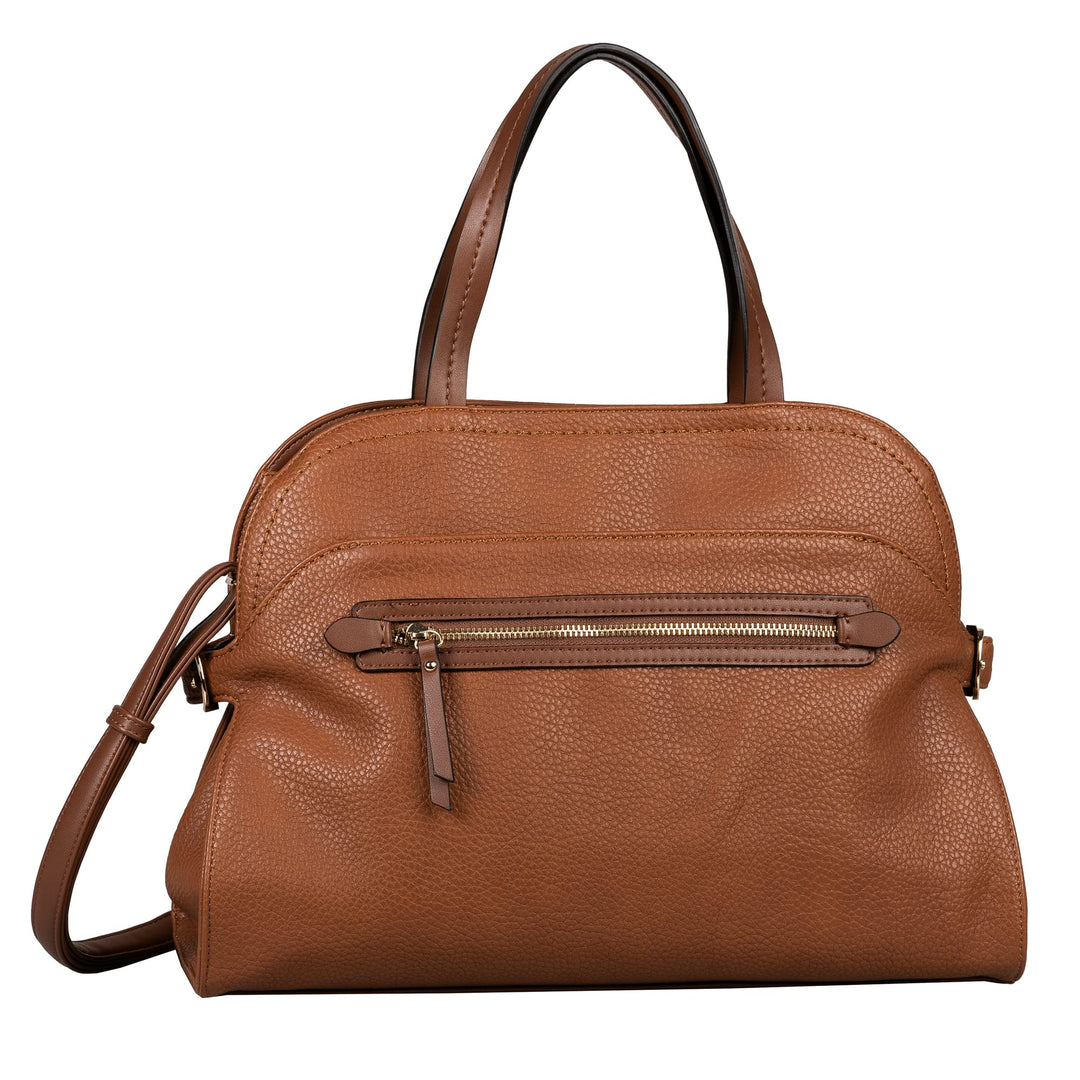 Gabor bags Neomi Damen Shopper Umhängetasche Reissverschluss Gross Braun