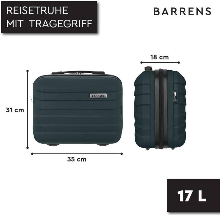 BARRENS Kosmetiktasche | Reiseetui mit Griff | Handgepäck | Zur Befestigung am Koffer oder zum Trage