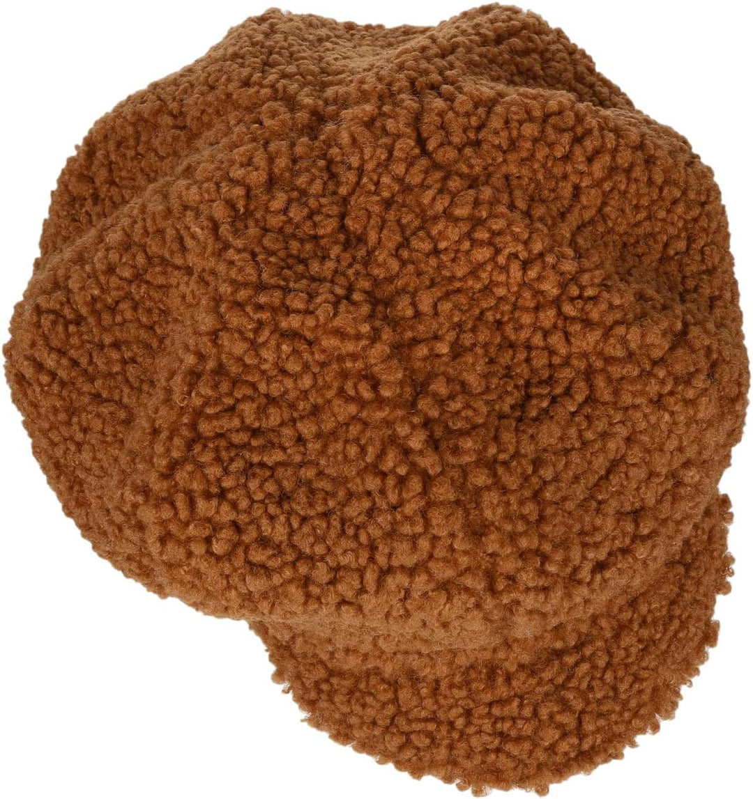 Seeberger Teddy Fur Ballonmütze Schirmmütze Damencap Wintercap Kunstfellcap Baker-Boy-Mütze Damen -