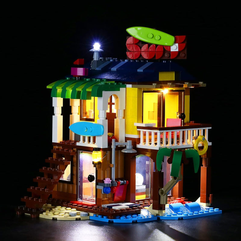 BRIKSMAX Led Beleuchtungsset für Lego Creator Surfer-Strandhaus - Compatible with Lego 31118 Baustei