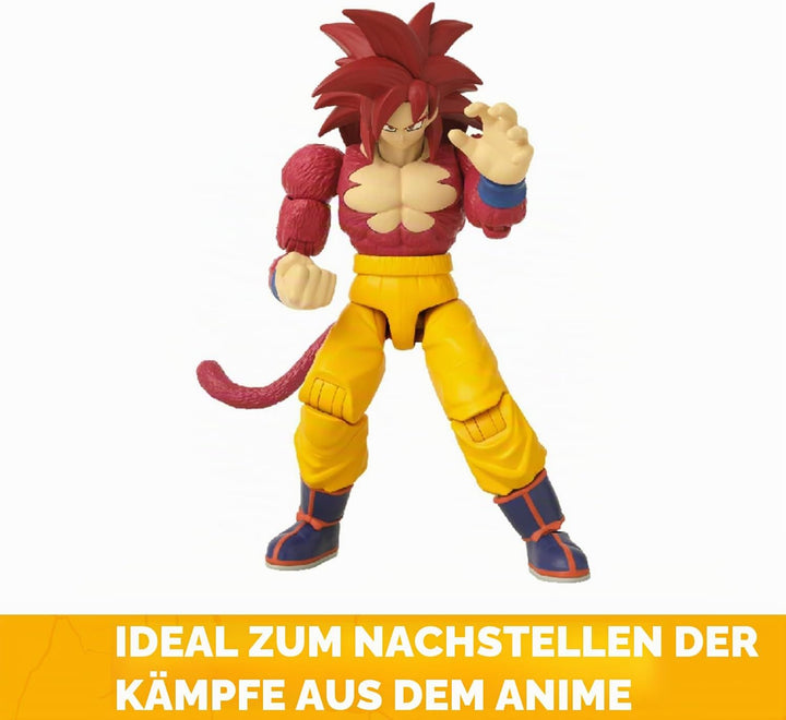 Bandai – Dragon Ball Daima Super Saiyajin 4 Goku – Dragon Stars Figur 17 cm – Goku SSJ4 Figur mit Zu