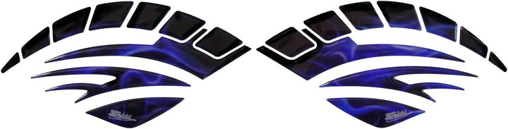 BIKE-label Seitentank Tankpad Flame Blue Flammen kompatibel für Suzuki 810006