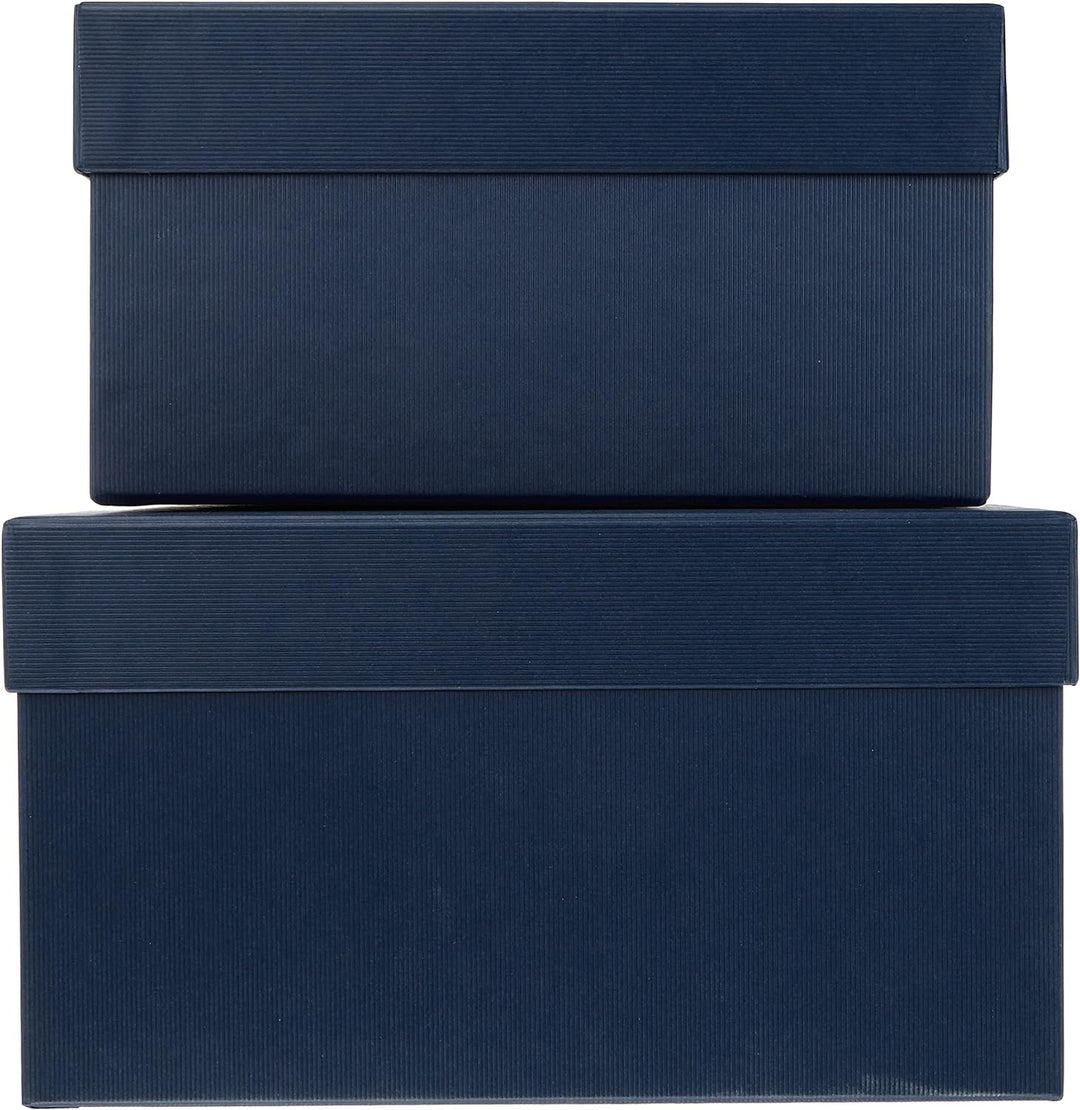 Rössler 13491453900 - S.O.H.O. Boxline 2er Kartonage, rechteckig, Navy, Navy
