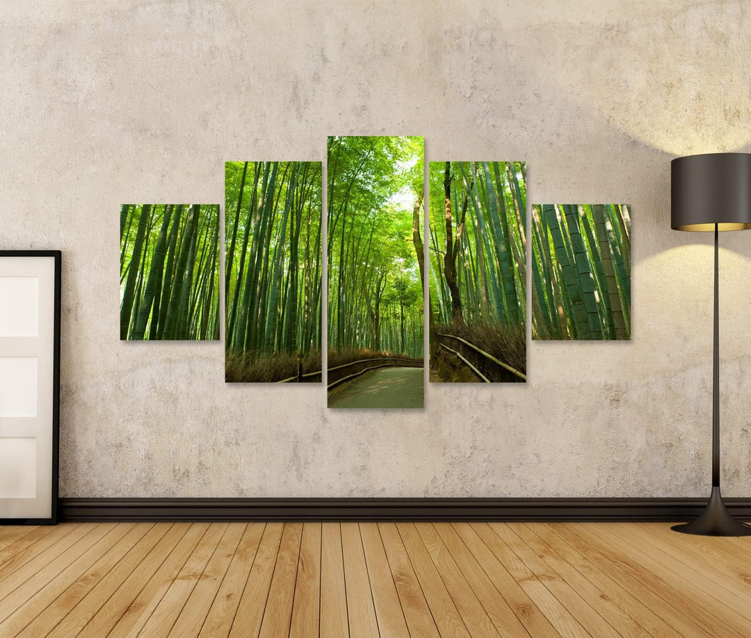 islandburner Bild auf Leinwand Berühmte Bambushain Bei Arashiyama Kyoto Japan Bilder Wandbilder Post