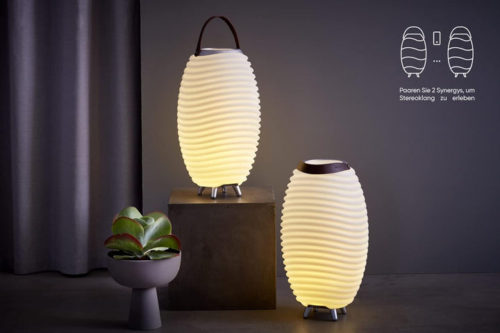 Kooduu Synergy 65 Tragbare Lautsprecherlampe mit Weinkühler - Dimmbares LED-Licht, drahtloser Blueto