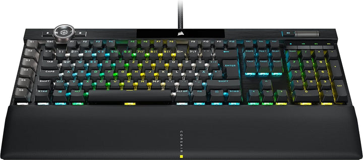 Corsair K100 RGB Optisch-Mechanische Gaming-Tastatur (OPX Optical: Blitzschnelle & Linearer, RGB Bel
