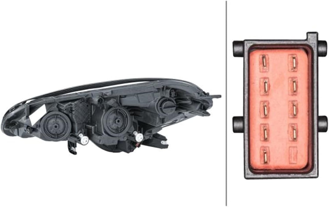HELLA 1EF 011 830-021 FF/Halogen-Hauptscheinwerfer - rechts - für u.a. Opel Corsa E (X15) Rechts (Be