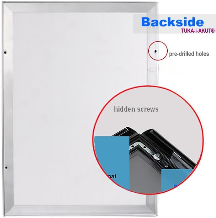 TUKA-i-AKUT 10er A2 Klapprahmen aus Aluminium 25 mm Profil, Plakatrahmen Wechselrahmen Poster Rahmen