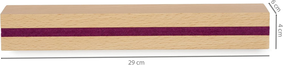 Buchenbusch urban design Schlüsselbrett Buche, Filzeinlage Flieder (72 Varianten), Schlüsselleiste H