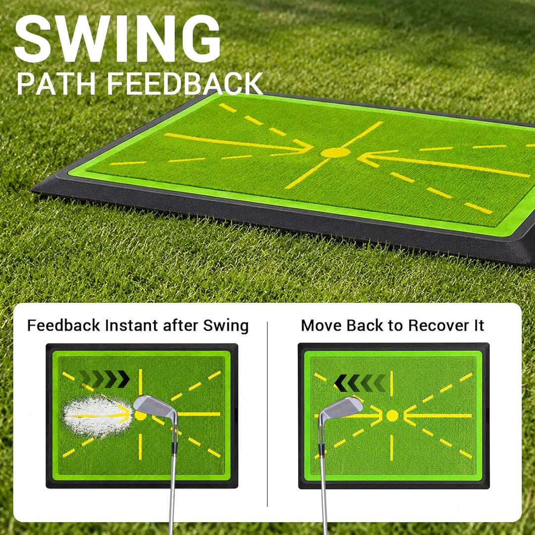 Golf-Trainingsmatte Golfschaukelmatte, Golf-Schwingmatte, Übungsmatte Mit Rutschfester Gummibasis fü