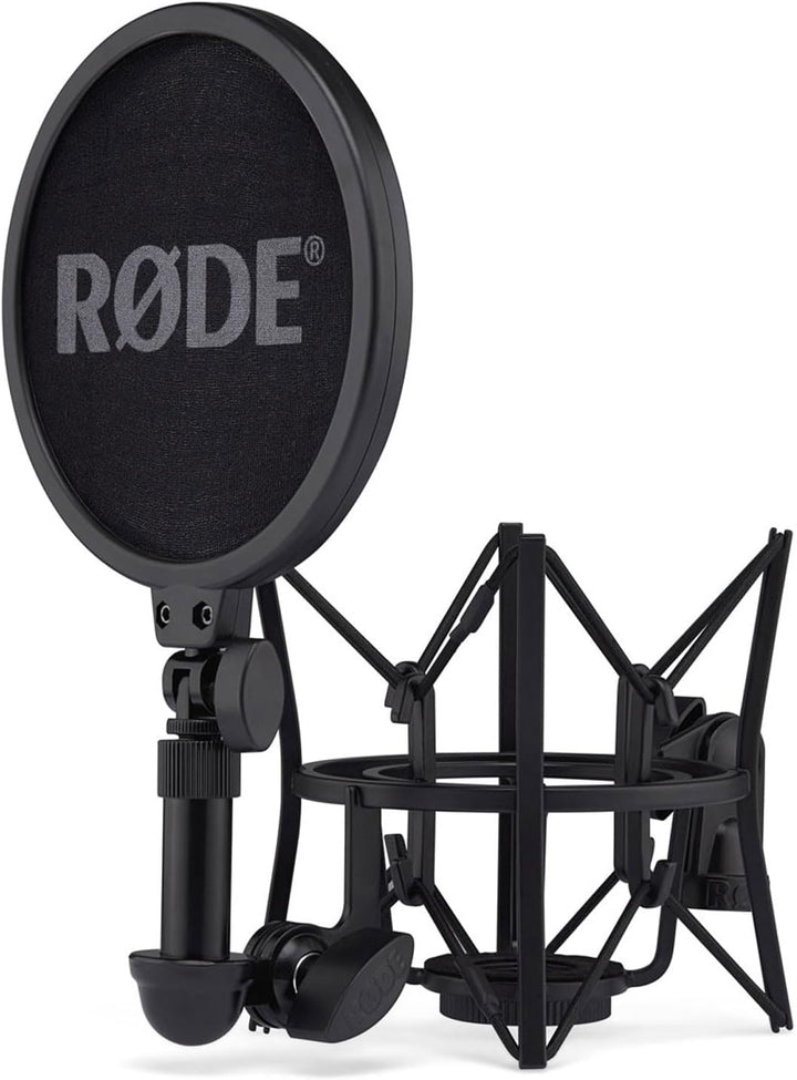 Rode NT1 Signature Black Studio-Mikrofon Kondensatormikrofon + keepdrum Mikrofonständer mit Mikrofon