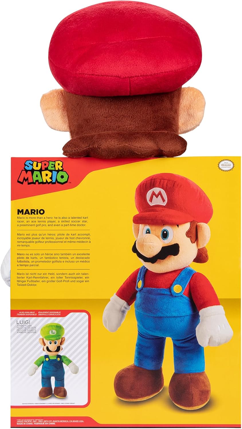 Nintendo SUPER MARIO - Mario Jumbo Plüschfigur 50cm