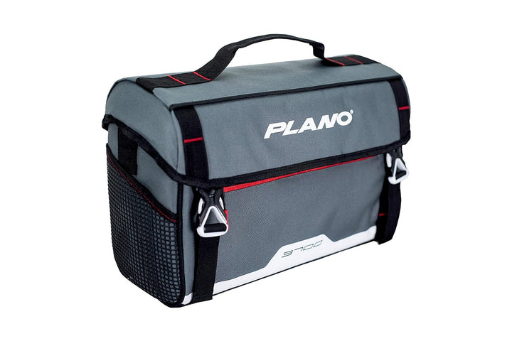Plano Unisex-Erwachsene Weekend Series 3700 Softsider Angeltasche Ködertasche, Grau/Rot 3700 Softsid