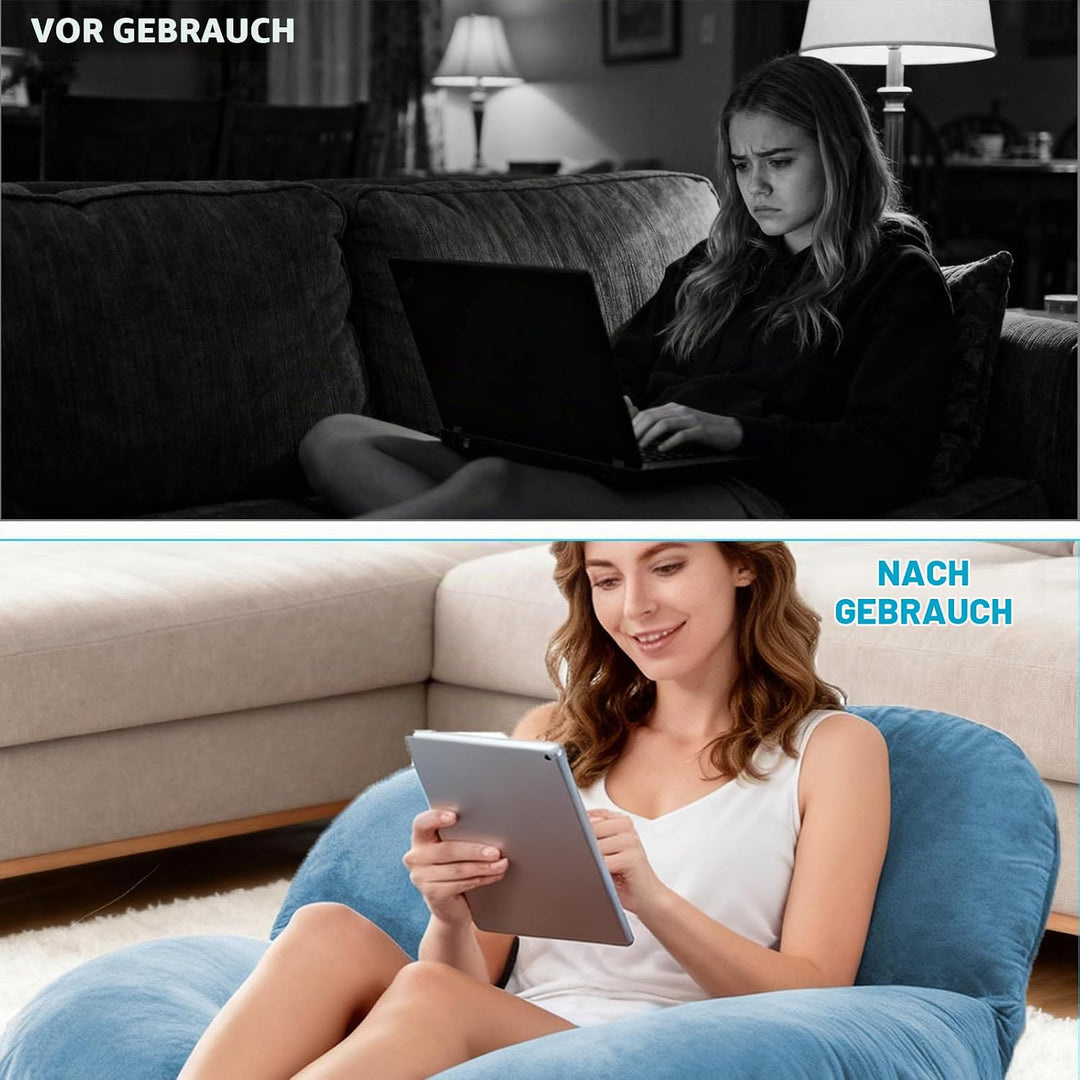 Lesekissen für Bett und Sofa, Lesekissen mit Rückenlehne für Erwachsene, Sofa Komfortkissen, Reading
