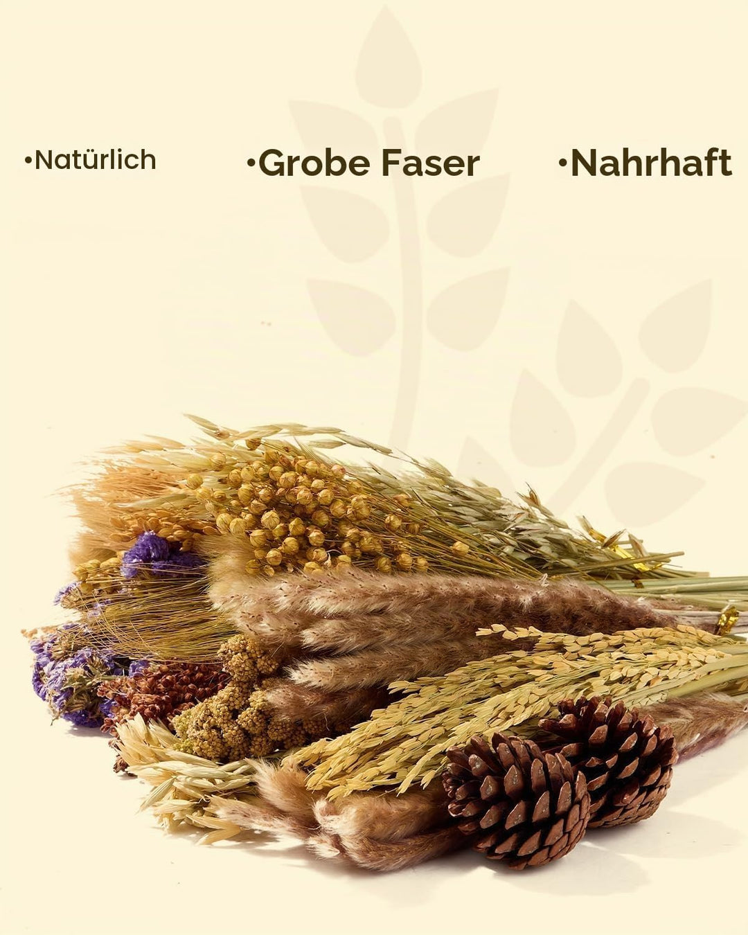 BUCATSTATE Natürliche Hamster-Einstreu – Blumen & Kräuter & Sprays für Käfig-Lebensraum-Dekor – Beha