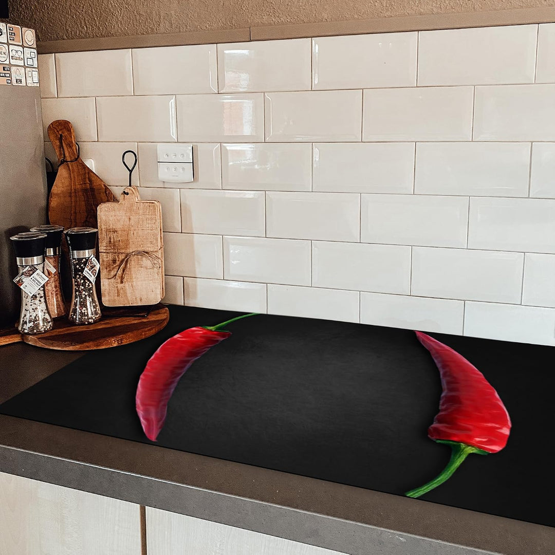 KitchenYeah© Herdabdeckplatte Einteilig Küche Herdabdeckung Induktionsfeld Ceranfeld Herdabdeckplatt