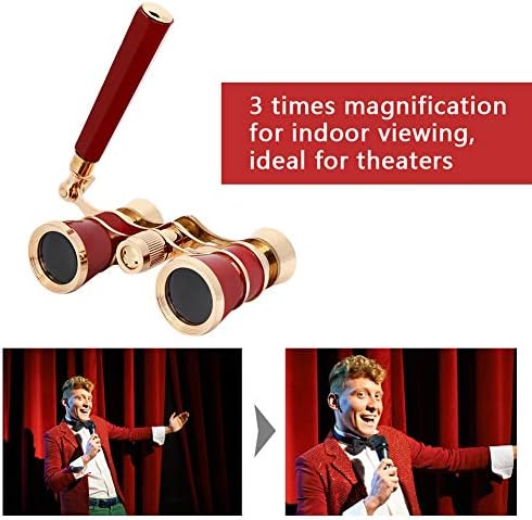 Opernglas Fernglas, 3 X 25 Tragbares Theater Opern Fernglas mit Griff für Erwachsene/Frauen/Mädchen
