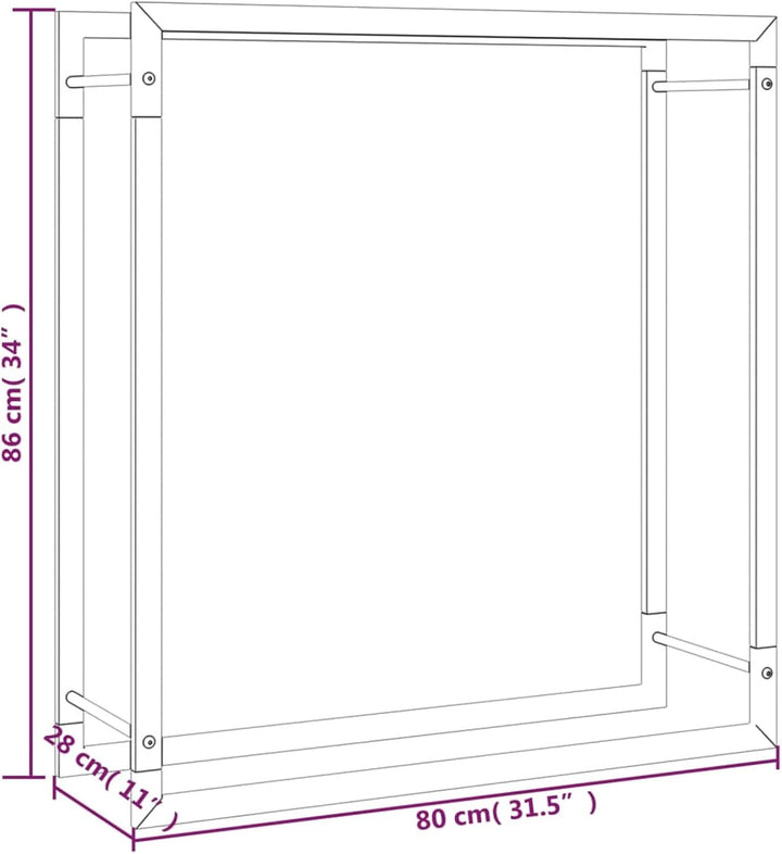 Brennholzregal, Kaminholzregal, Brennholz Regal Aussen, Holzregal, Kaminholz Ablage Innen, Outdoor F