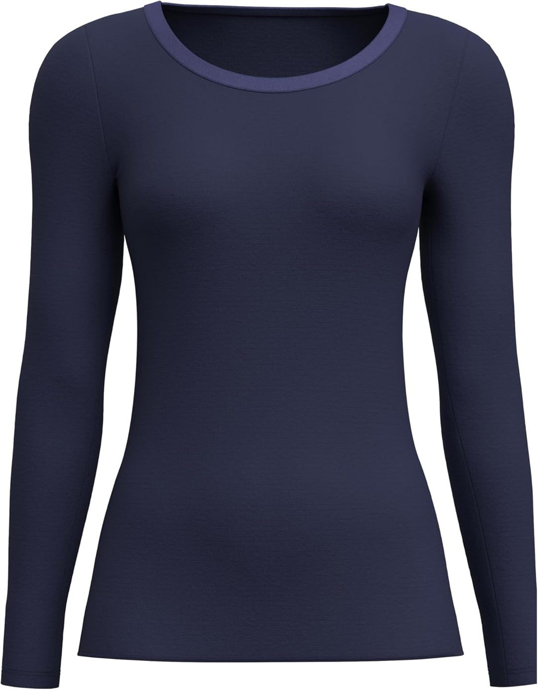 CALIDA True Confidence Langarmshirt Damen, aus Wolle-Seide, Feinripp, temperaturausgleichend und ger