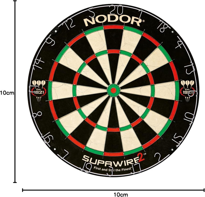 Nodor DBSW Football Supawire Dartscheibe mit Borsten, einfarbig, Einheitsgrösse