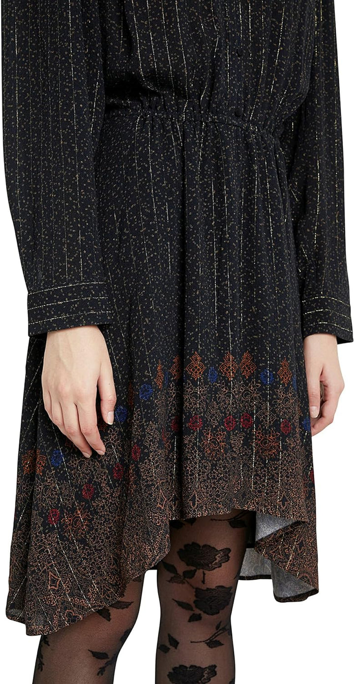 Desigual Damen 20wwvw50 Kleid, Schwarz, 26 Kurz EU