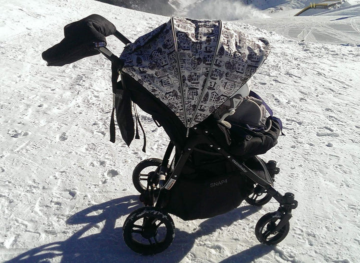 Kaarsgaren Handwärmer für Kinderwagen Rot, warmer Handmuff mit Merinowolle Innenfutter, Universalgrö