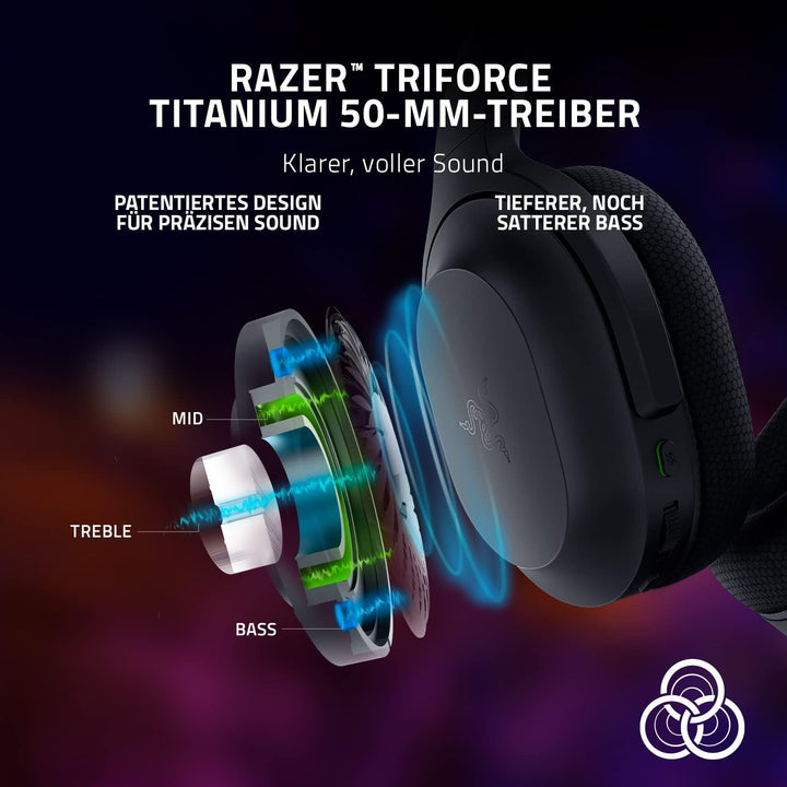 Razer Barracuda - Kabelloses Multiplattform-Headset für Gaming und Mobile Geräte (SmartSwitch Dual W