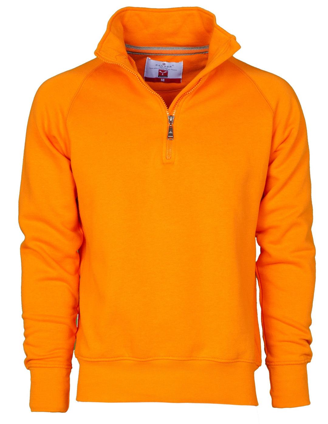 CHEMAGLIETTE! Miami + Sweatshirt aus Baumwolle mit halbem Reissverschluss in Payper, S Orange