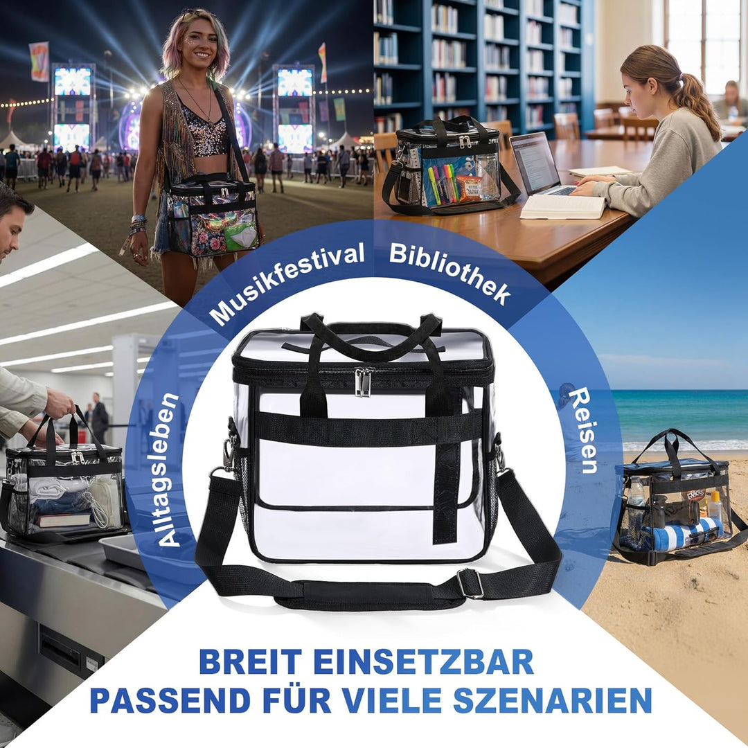 Enhon Transparente Tasche für Gesetze und Kommentare, PVC Gesetzestasche für Schönfelder, Sartorius,
