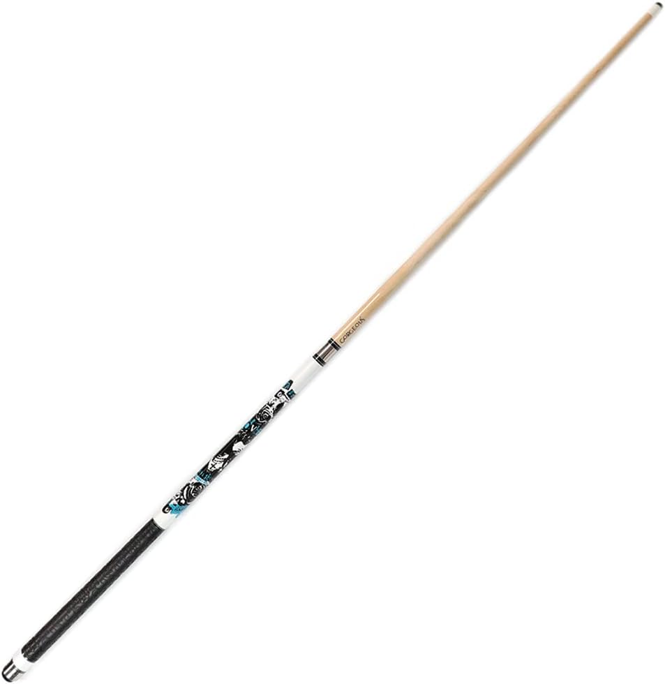 CUESOUL Gorgeous 58inches 19oz Pool Quee Stick, 13mm Spitze Weiss, Weiß