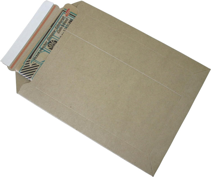 Versandtaschen braun aus Vollpappe Karton DIN A3-455x320mm bis 50mm Füllhöhe (PS.205) (75), 75