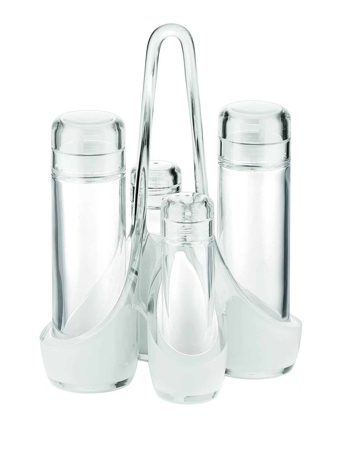 Guzzini - Glam/Vintage, Essig-und Öl Menage - Transparent, 18,5 x 14 x h24 cm - 24880000
