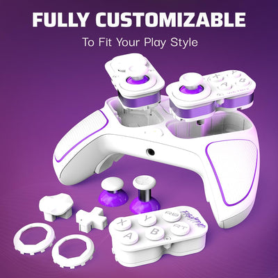 PDP Victrix Pro BFG drahtlos Controller: White For Xbox Series X|S, Xbox One, and Windows 10/11 PC