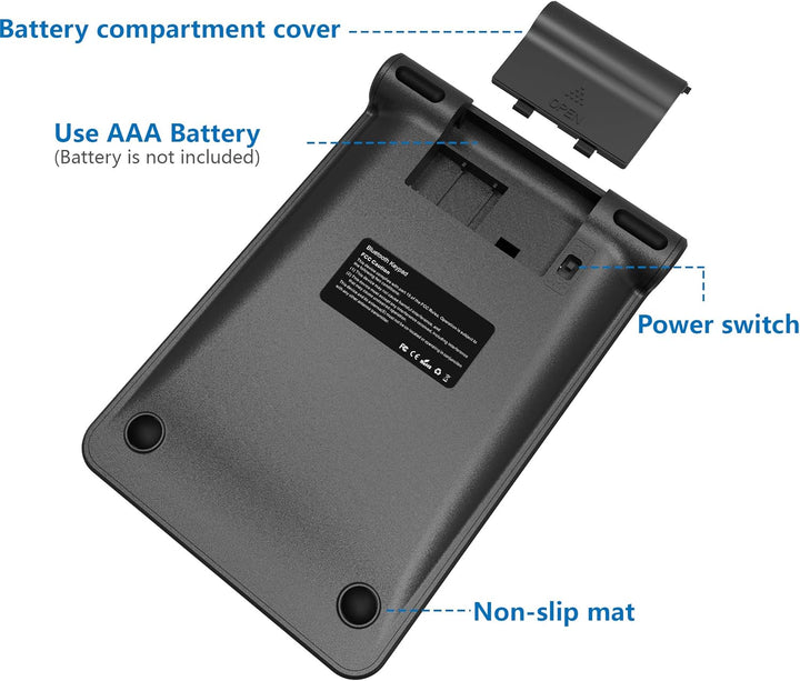 Cateck Ziffernblock Bluetooth, Nummernblock Numpad Bluetooth Ziffernblock mit 22 Tasten und Mehreren