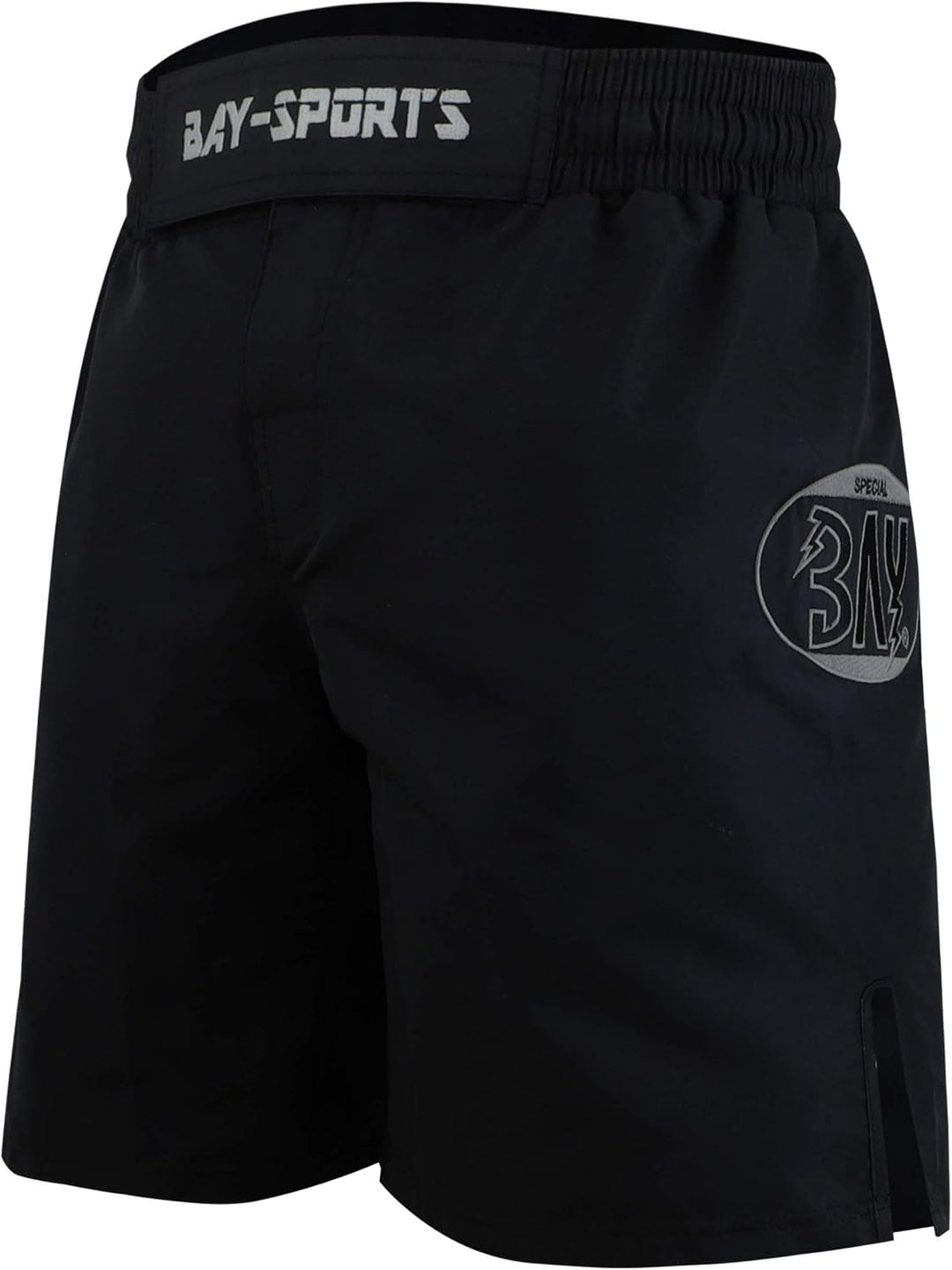 Bay MMA Shorts Hose Exklusiv XXS - XXL schwarz/grau K1 UFC K-1 Short Kinder Erwachsene (S)