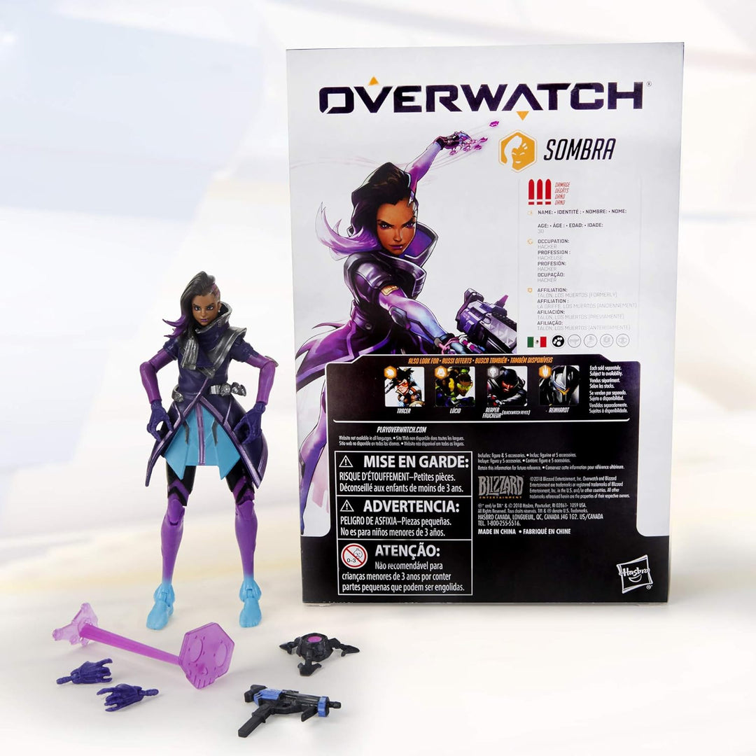 Hasbro Overwatch Ultimates Series Sombra 6" Collectible Action Figure