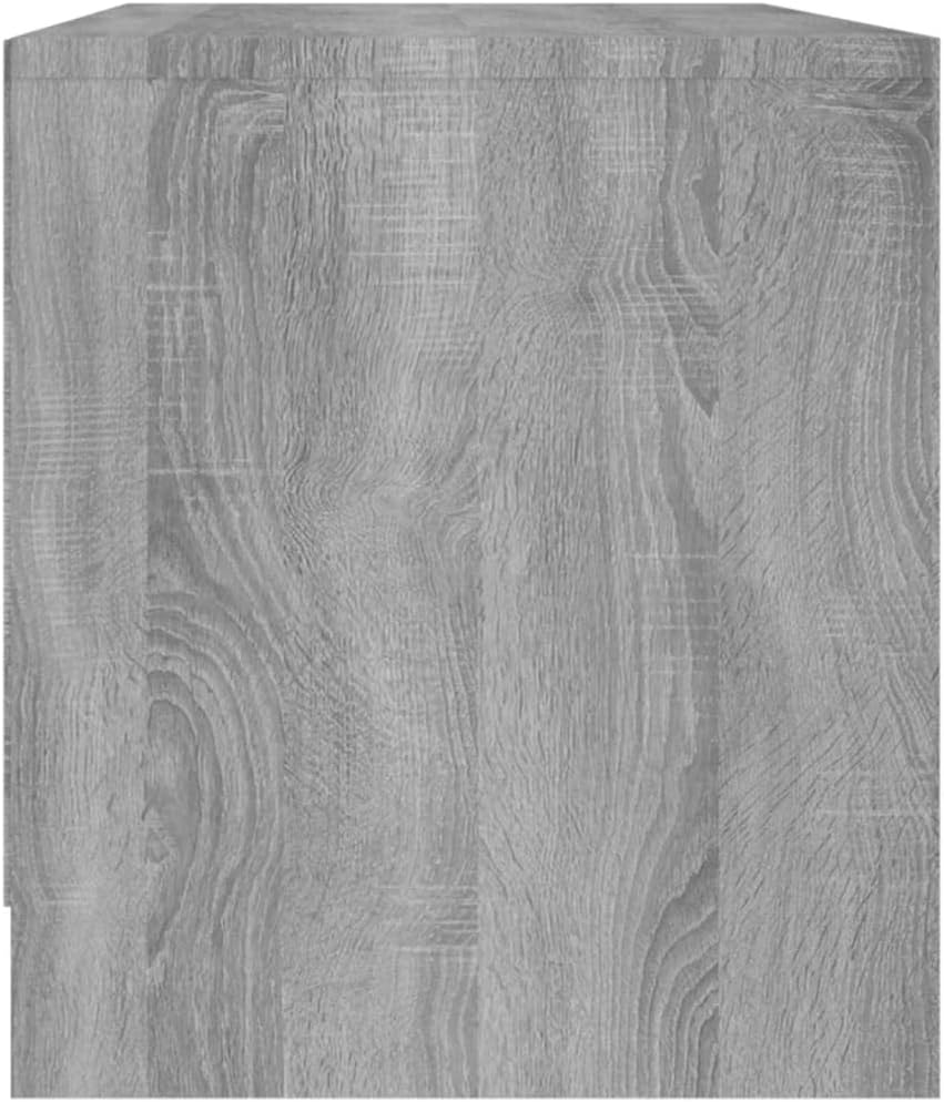 homiuse TV Board Grau Sonoma 90x35x40 cm Holzwerkstoff Fernsehschrank Fernsehtisch TV Lowboard TV Ko