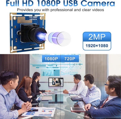 ELP 1080P Webcam mit 3,6mm objektiv Full HD MJPEG 30fps/60fps/100fps USB Kamera Modul für Android,Ma
