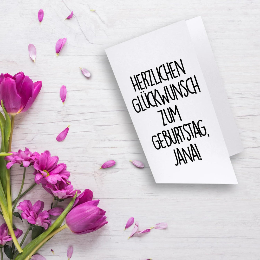 100 Faltkarten B6 - Hochweiss/Kristallweiss - PREMIUM QUALITÄT - 11,5 x 17 cm - sehr formstabil - fü