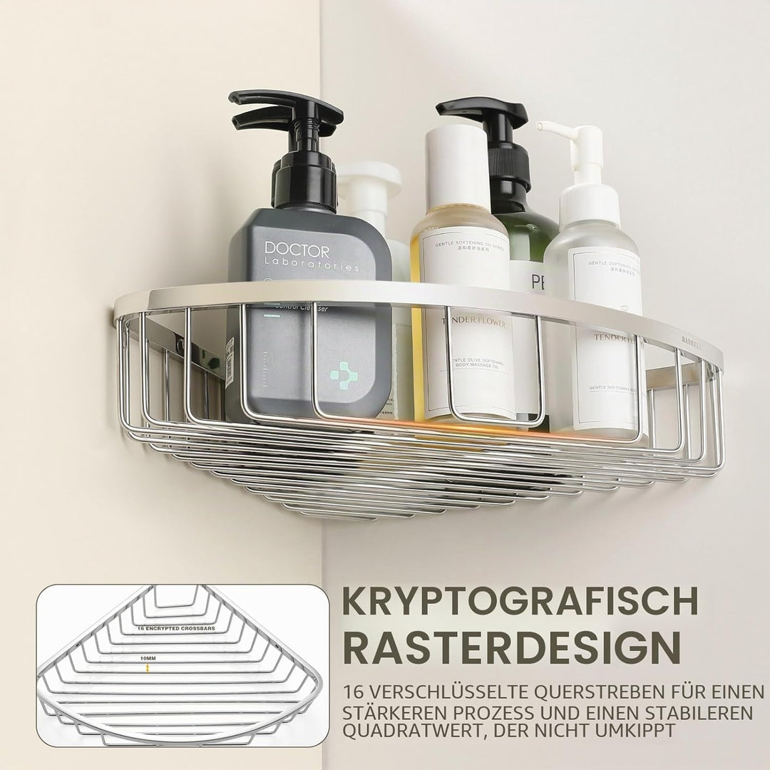 BAORELST Duschablage Ecke, Edelstahl 304 Duscheckregal, 6cm Tiefer Eckregal Dusche, Duschregal, Eckr