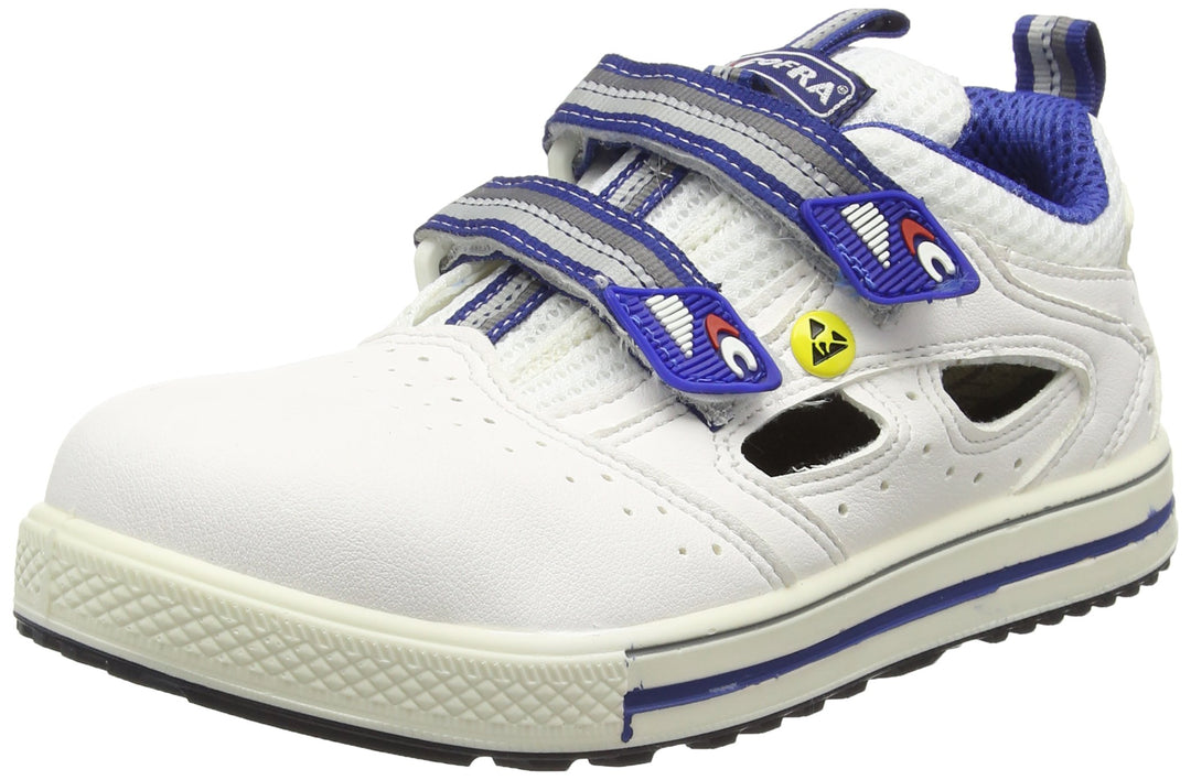 Cofra 35120-002.W36 FADE S1 P ESD SRC Sicherheitssandalen, Weiss/Hellblau, Grösse 36, 36